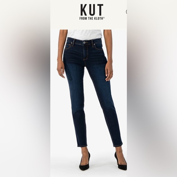 Kut from the Kloth Diana High Rise Fab Ab Skinny Jeans Dark Wash Womens size 10​ - Picture 1 of 8